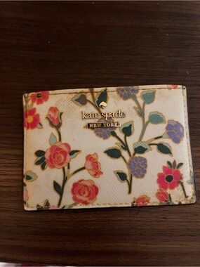 kate spade Floral Card Holder